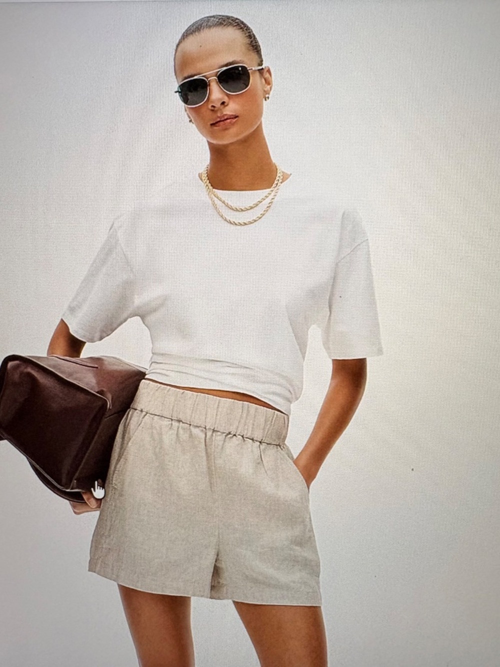 NWT J Crew Tropez short in linen